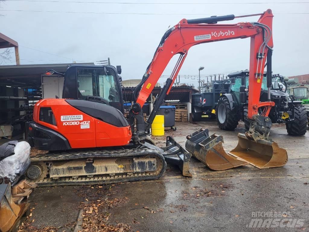 Kubota KX 080-4 حفارات صغيرة أقل من 7 طن (حفارات صغيرة)