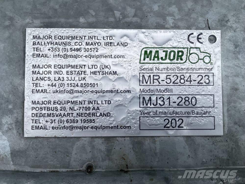 Major MJ 30 280 جزازات وأغطية المراعي