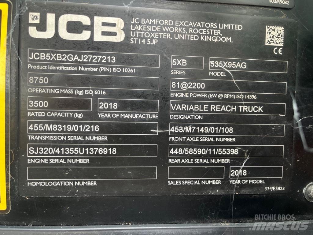 JCB 535-95 Agri معدات مناولة لأغراض الزراعة