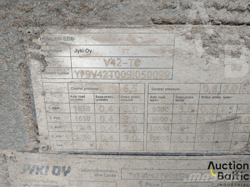 Jyki V 42 T0 نصف مقطورات بباب جانبي