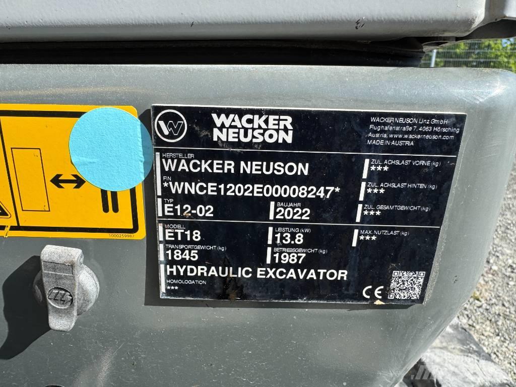 Wacker Neuson ET18 حفارات زحافة