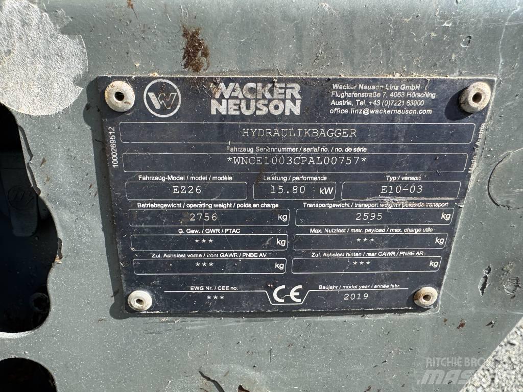 Wacker Neuson EZ26 حفارات زحافة