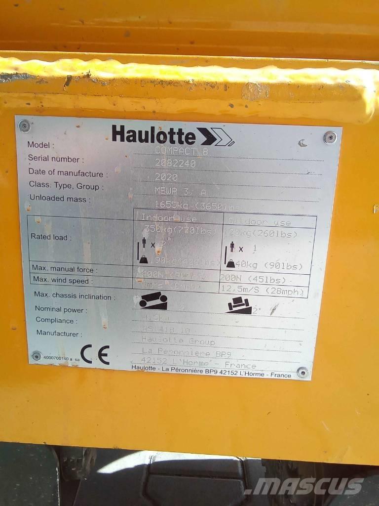 Haulotte Compact 8 رافعات مقصية الشكل