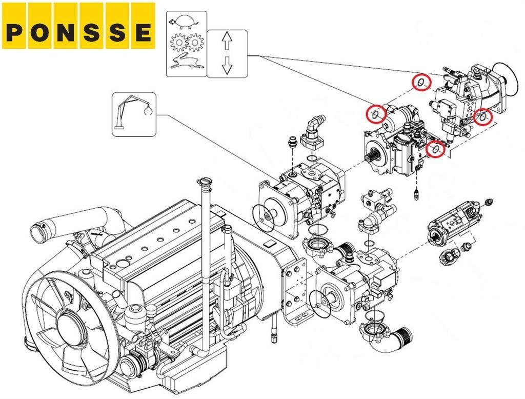 Ponsse 0014134 هيدروليات