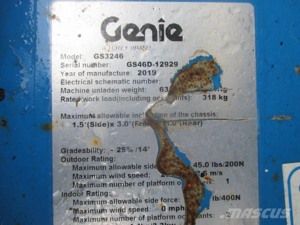 Genie GS 3246 رافعات مقصية الشكل