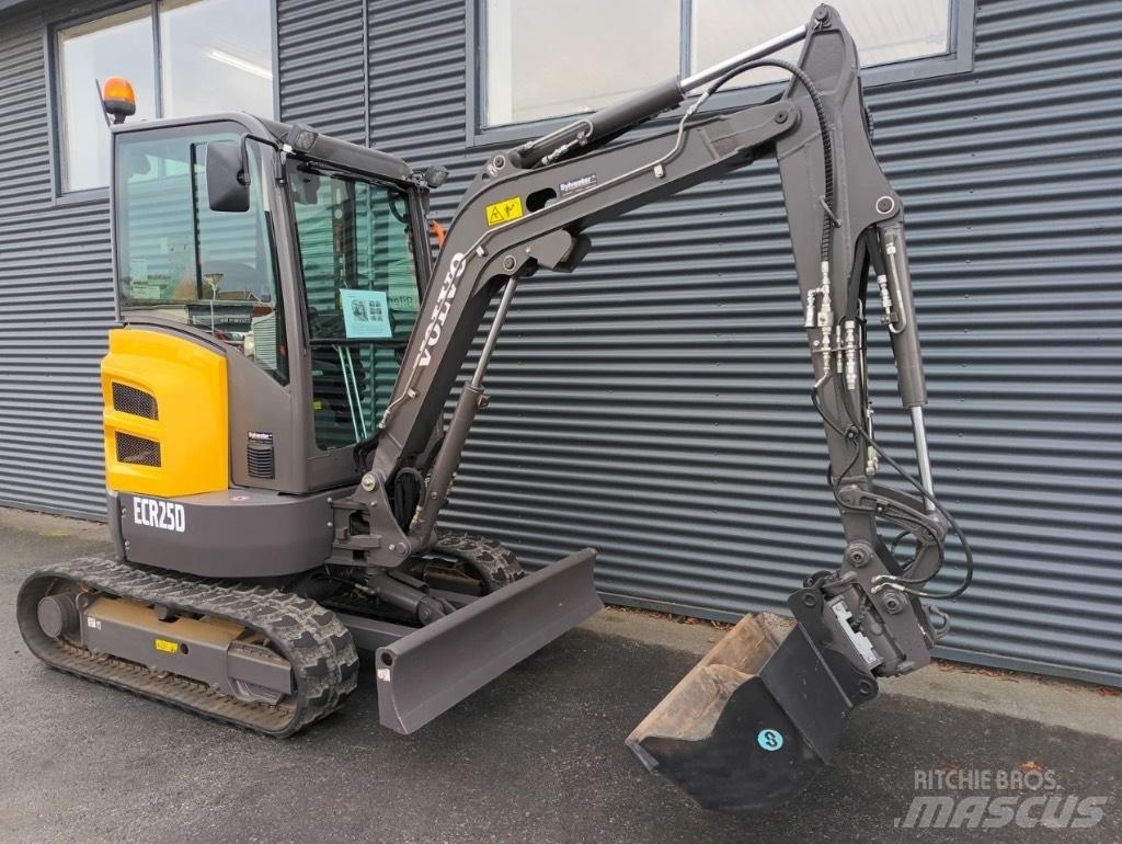Volvo ecr25d حفارات صغيرة أقل من 7 طن (حفارات صغيرة)