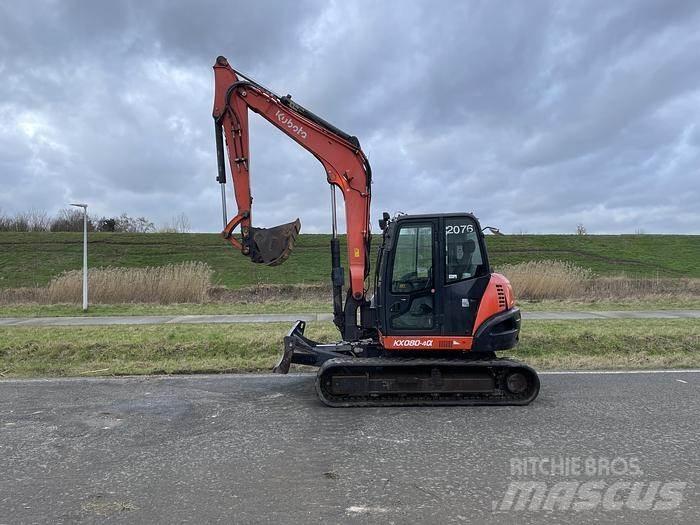 Kubota KX080-4a حفارات وسط 7 طن - 12 طن
