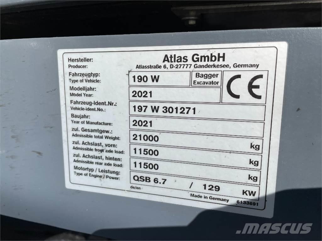Atlas 190W حفارات بعجل