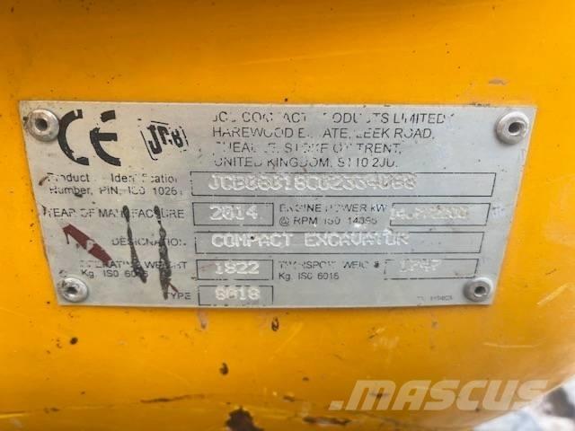 JCB 8018 CTS حفارات صغيرة أقل من 7 طن (حفارات صغيرة)