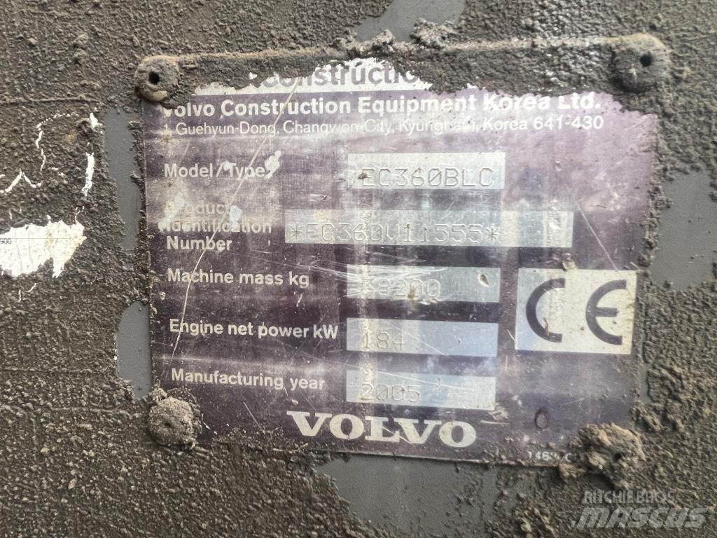 Volvo Ec360blc حفارات زحافة