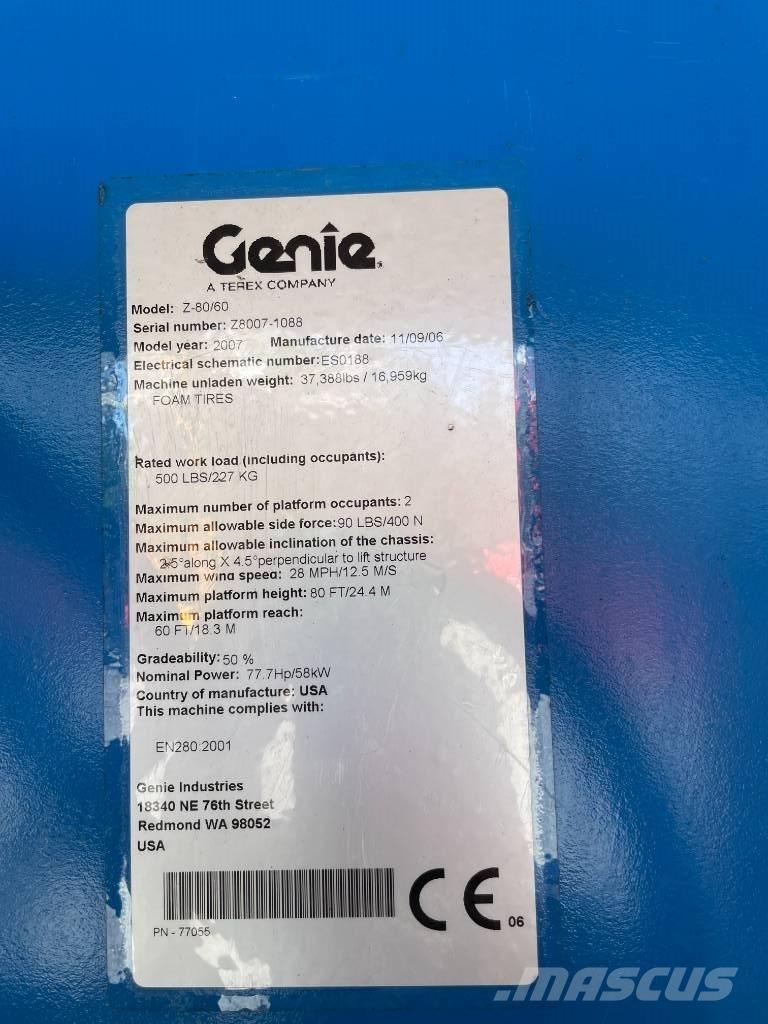 Genie Z 80/60 رافعات سلة مفصلية