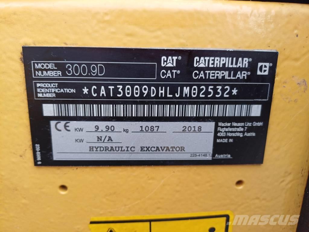 CAT 300.9D حفارات صغيرة أقل من 7 طن (حفارات صغيرة)