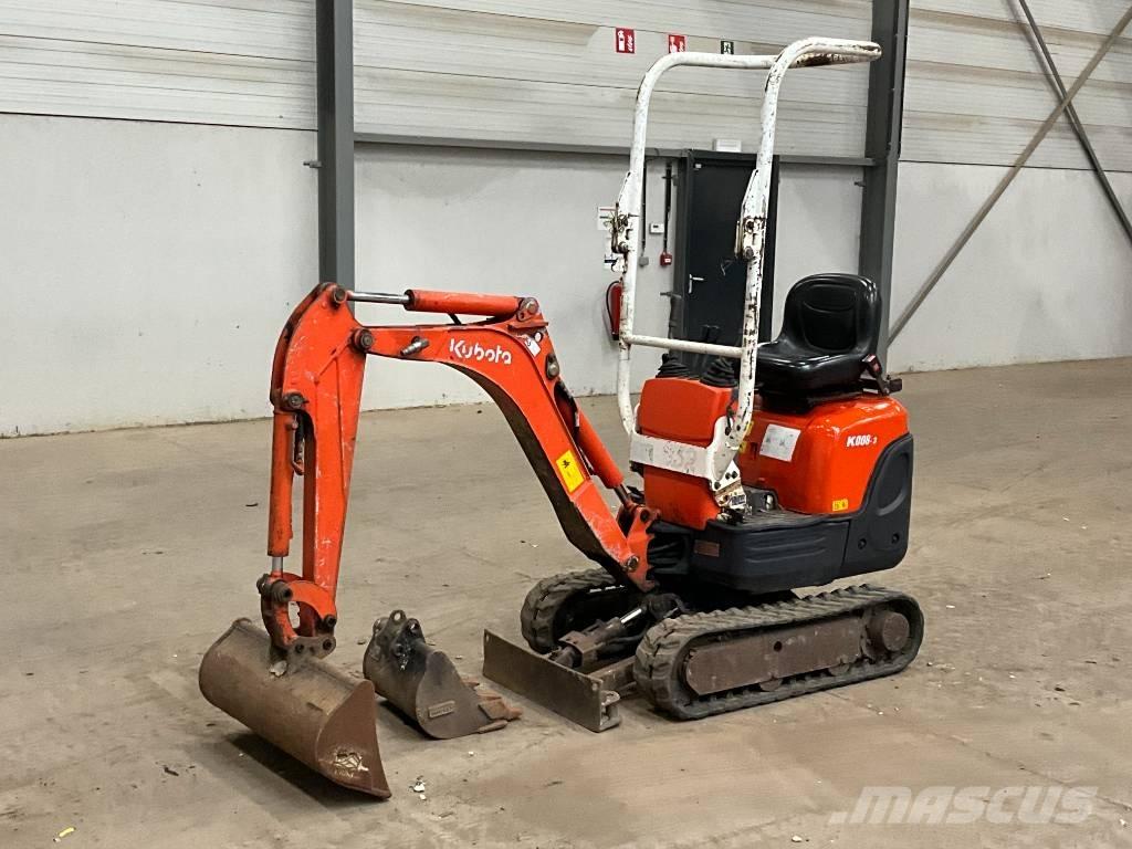 Kubota K 008-3 حفارات صغيرة أقل من 7 طن (حفارات صغيرة)