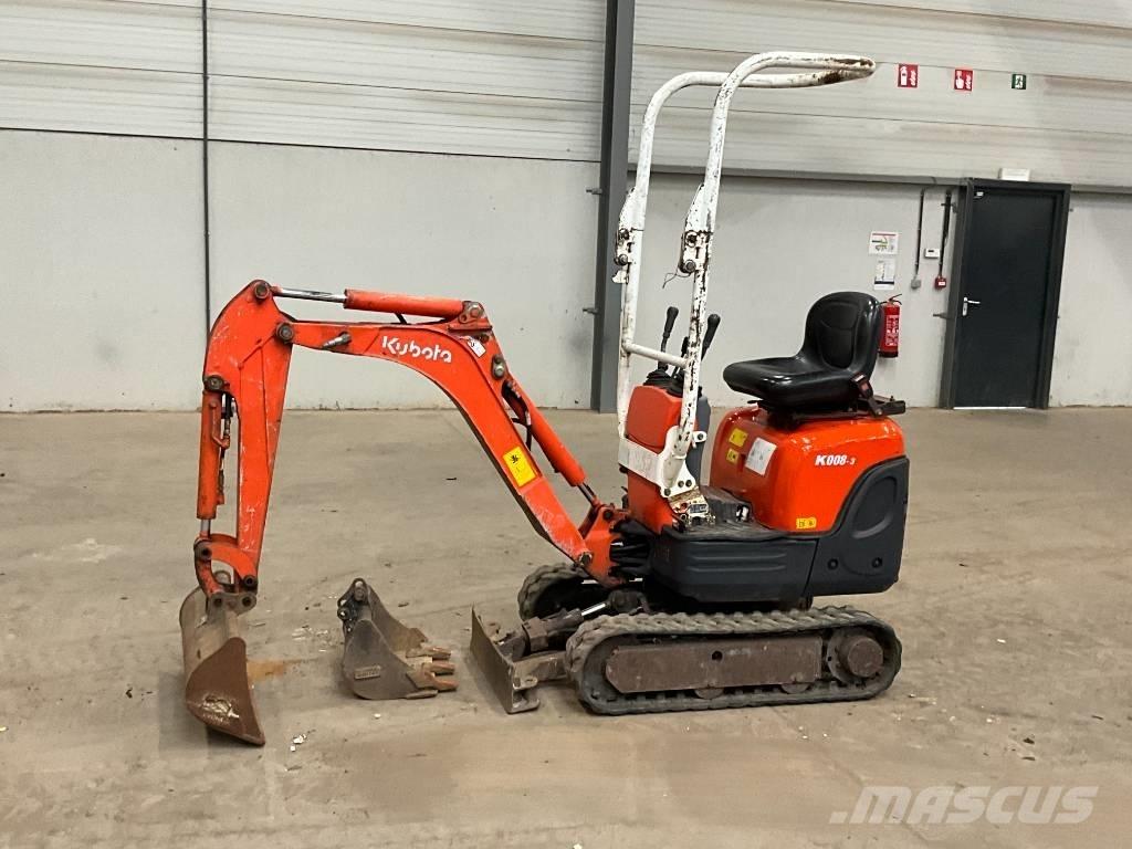 Kubota K 008-3 حفارات صغيرة أقل من 7 طن (حفارات صغيرة)
