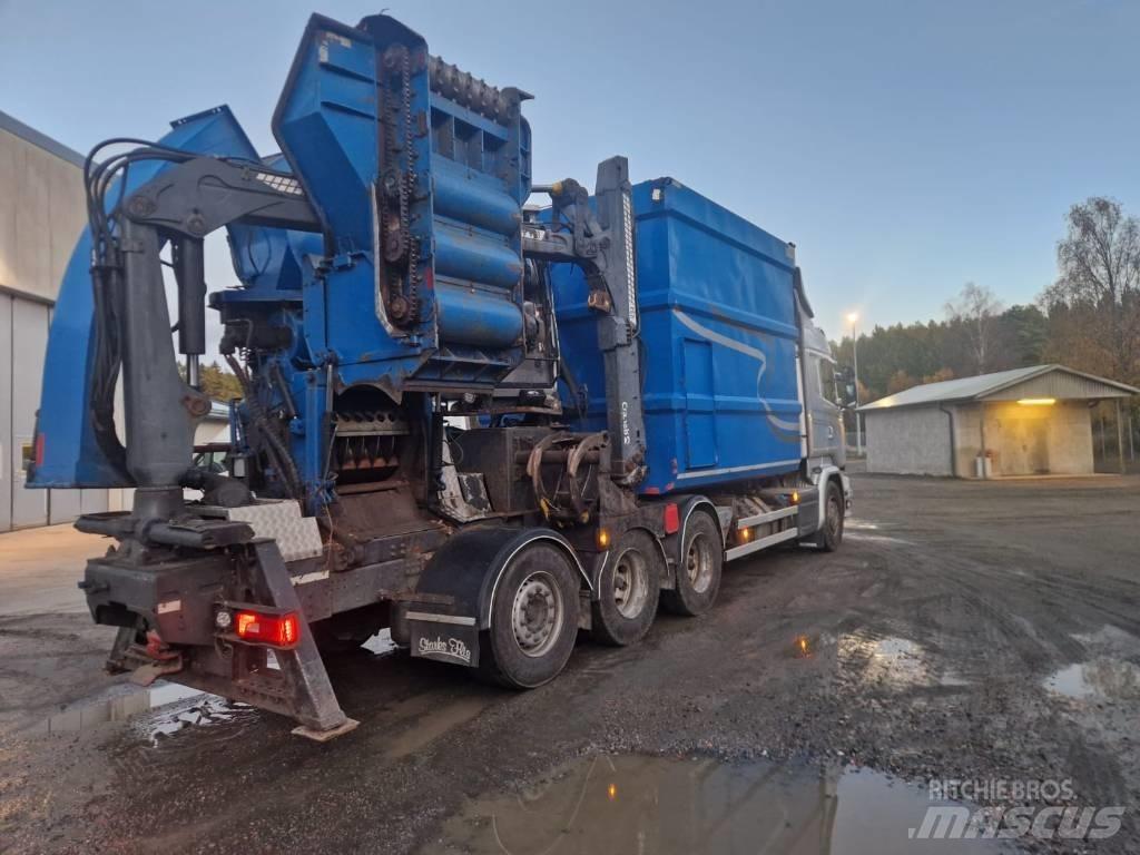 Scania R 580 LB ماكينات تقطيع أخشاب الحراجة