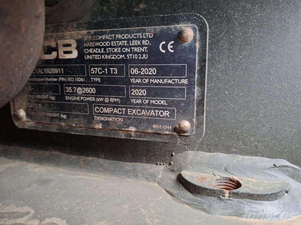 JCB 57C حفارات صغيرة أقل من 7 طن (حفارات صغيرة)