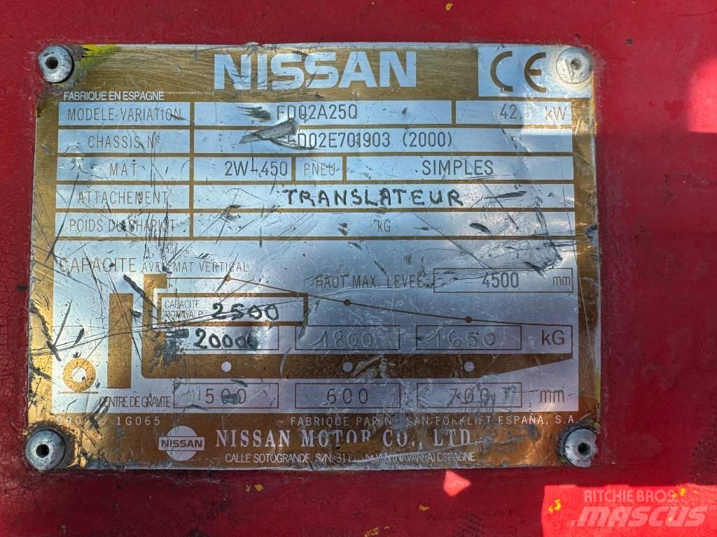 Nissan FD02A25Q شاحنات الديزل