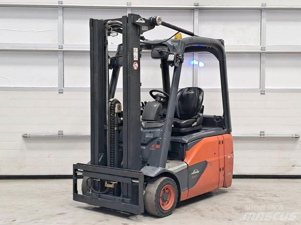 Linde E16-02 شاحنات ذات رافعات شوكية تعمل بالكهرباء