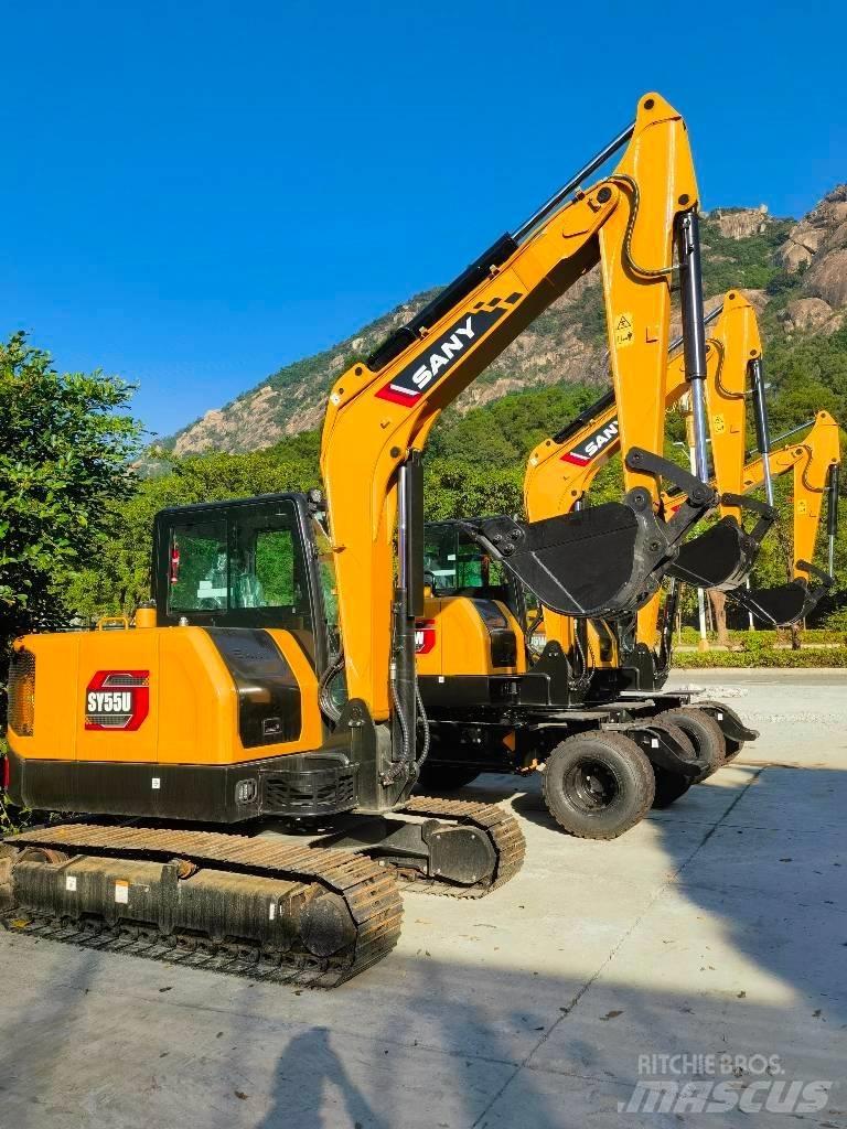 Sany sy55u حفارات صغيرة أقل من 7 طن (حفارات صغيرة)