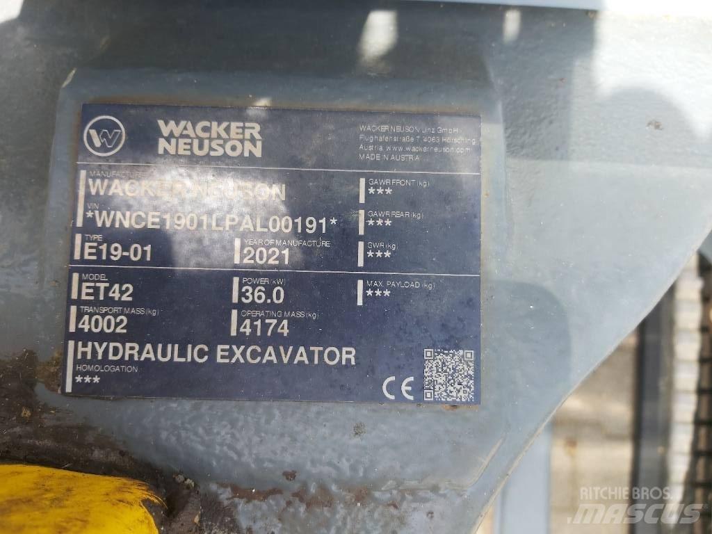 Wacker Neuson ET42 حفارات زحافة