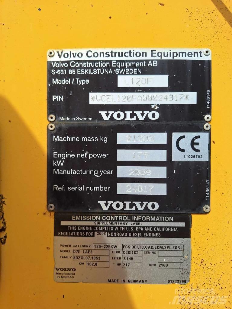 Volvo L 120 F لوادر بعجل