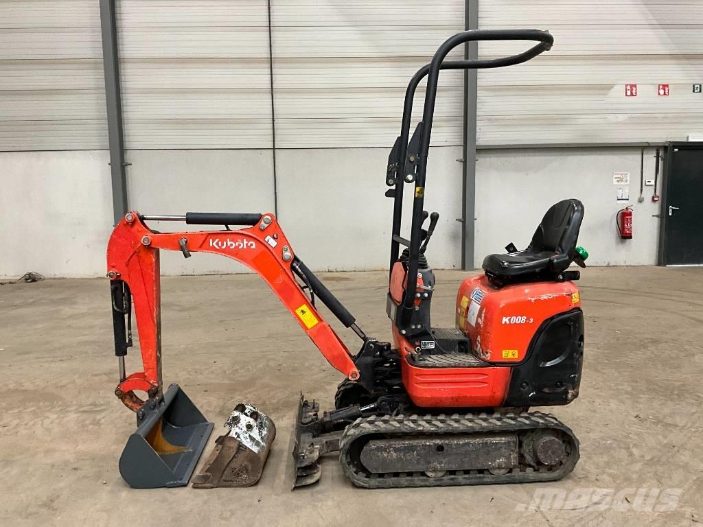 Kubota K 008-3 حفارات صغيرة أقل من 7 طن (حفارات صغيرة)