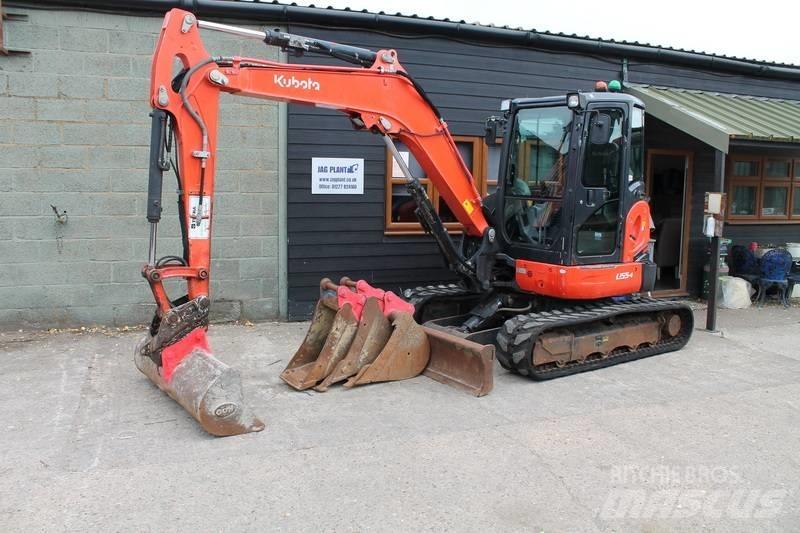 Kubota U 55-4 حفارات صغيرة أقل من 7 طن (حفارات صغيرة)