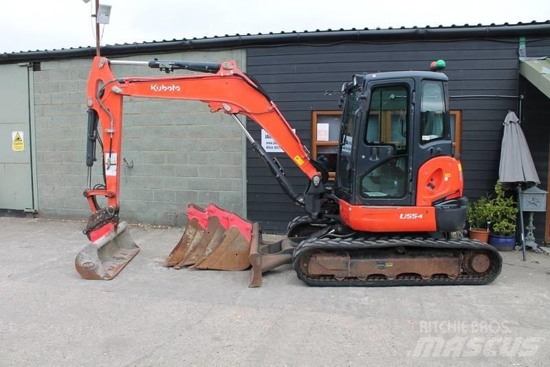 Kubota U 55-4 حفارات صغيرة أقل من 7 طن (حفارات صغيرة)