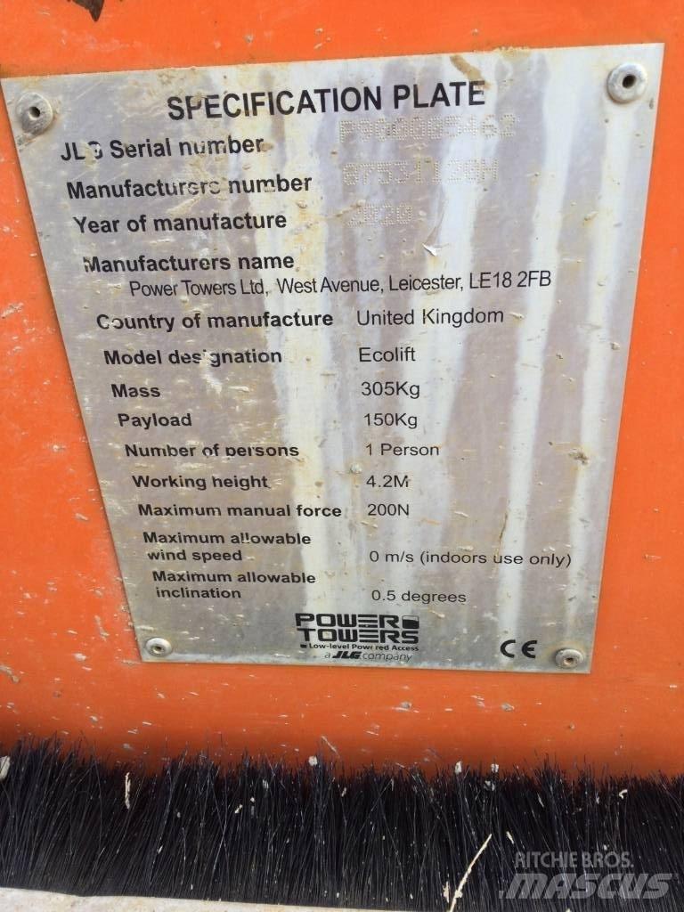 JLG Ecolift 50 رافعات السارية الرأسية