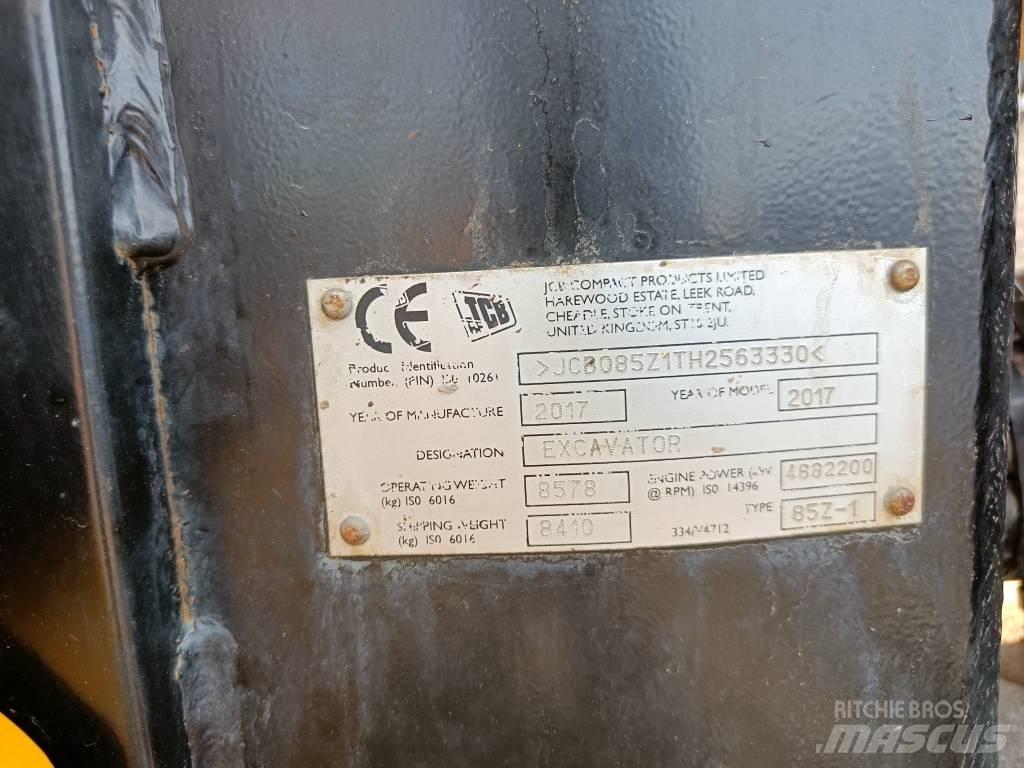 JCB 85Z-1 ECO حفارات وسط 7 طن - 12 طن