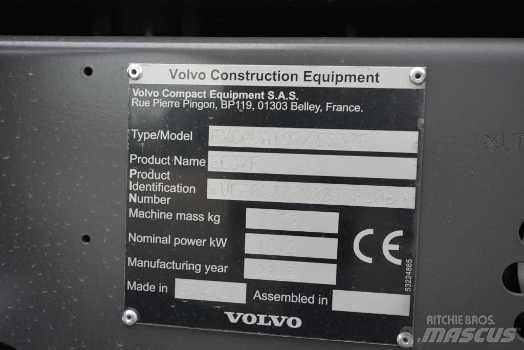 Volvo EC 37 F Aircon حفارات صغيرة أقل من 7 طن (حفارات صغيرة)