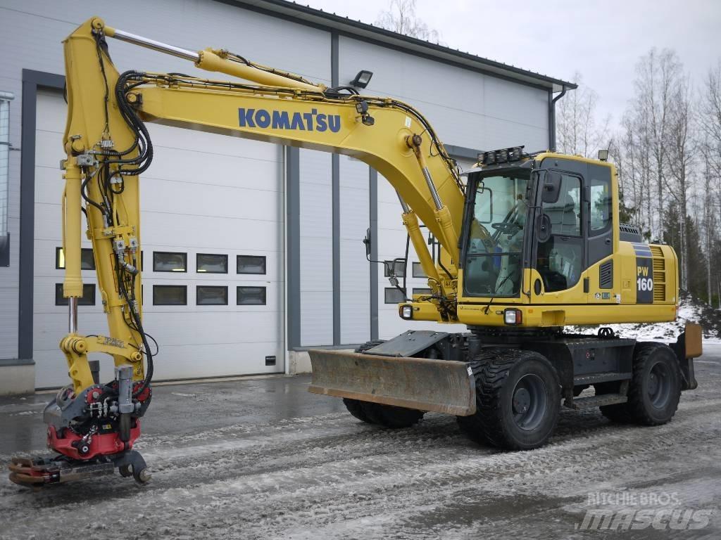 Komatsu PW 160-8 حفارات بعجل