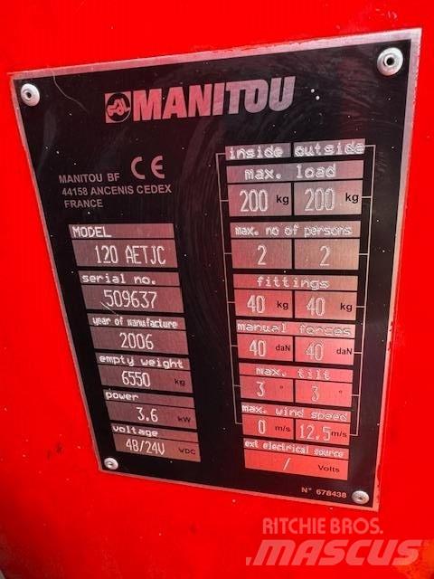 Manitou 120 AET JC رافعات سلة مفصلية