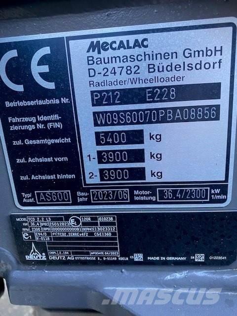 Mecalac AS600 ماكينات زراعية أخرى