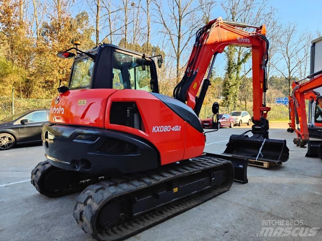 Kubota KX080-4a2 حفارات وسط 7 طن - 12 طن