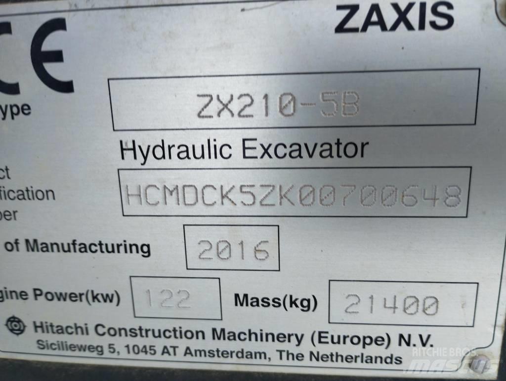 Hitachi ZX 210-5B حفارات زحافة