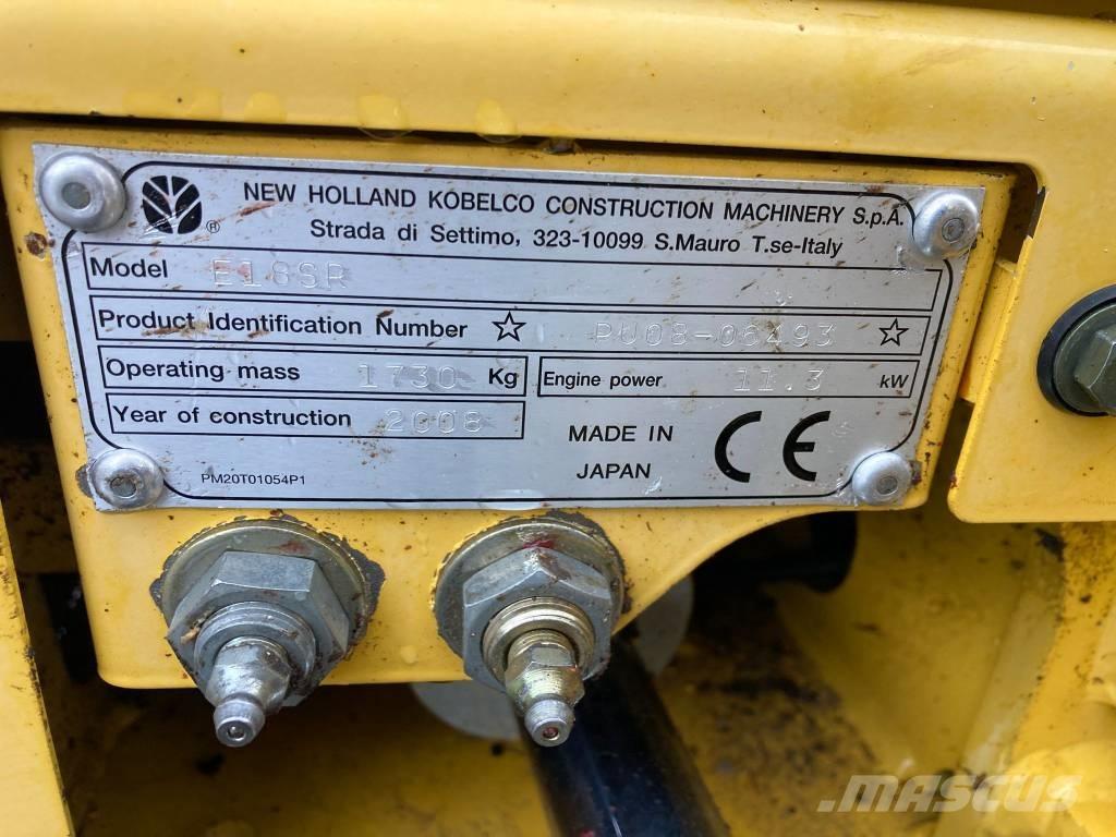 New Holland E 18 SR حفارات صغيرة أقل من 7 طن (حفارات صغيرة)