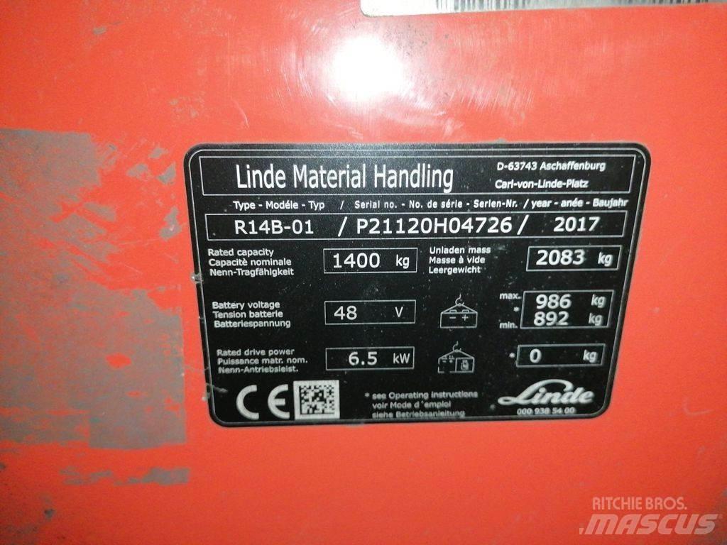 Linde R14B-01 شاحنة مناولة
