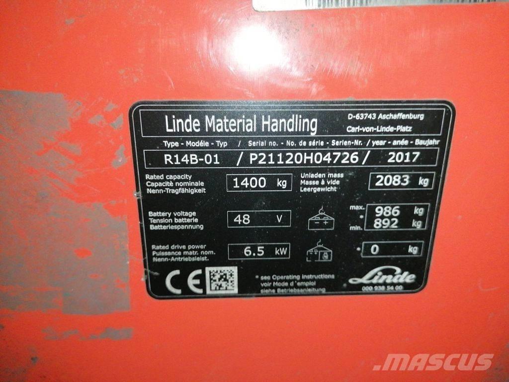 Linde R14B-01 شاحنة مناولة