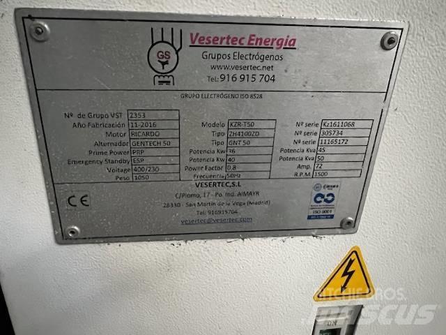 VESERTEC KZR-T50 مولدات ديزل
