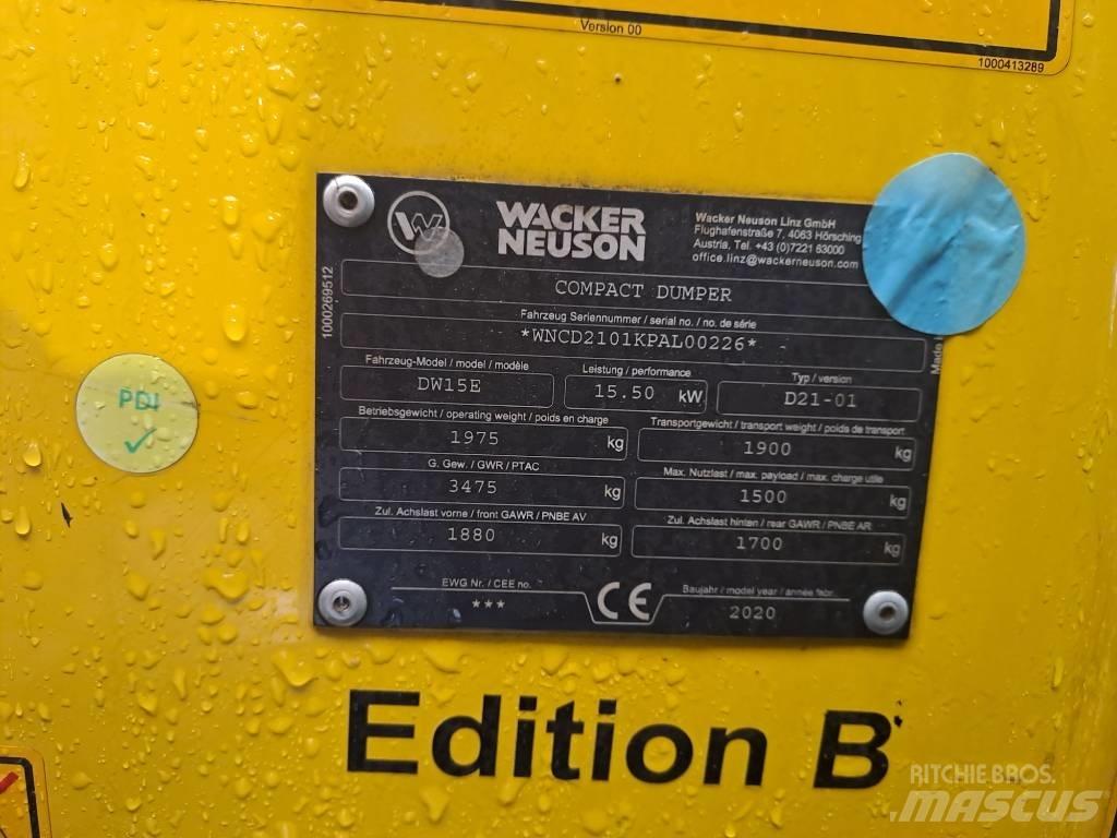 Wacker Neuson DW15e عربات نقل قلابة للمواقع