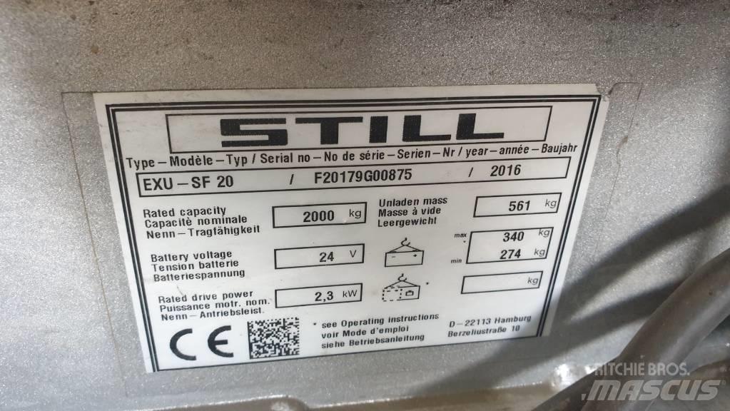 Still EXU-SF 20 رافعة منخفضة المستوى ذات منصة