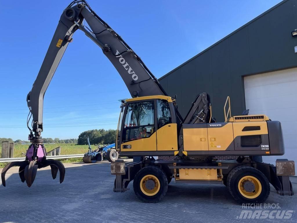 Volvo EW 210 MH مناولات المخلفات / مناولات صناعية