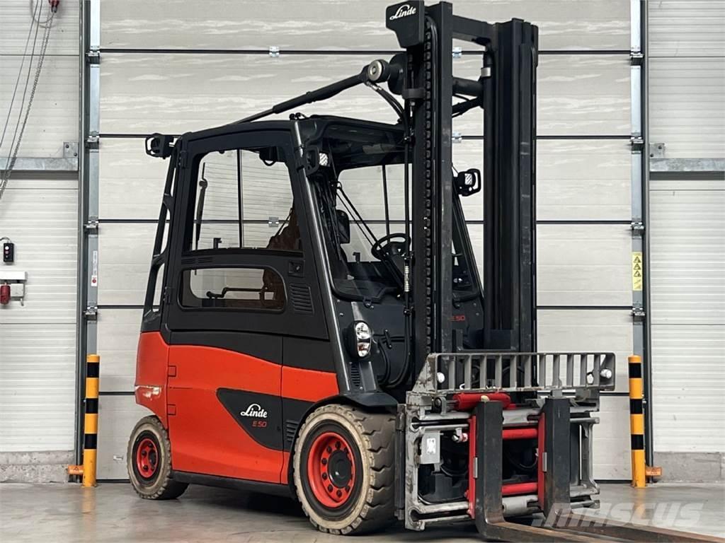 Linde E50HL-01 / 600 شاحنات ذات رافعات شوكية تعمل بالكهرباء