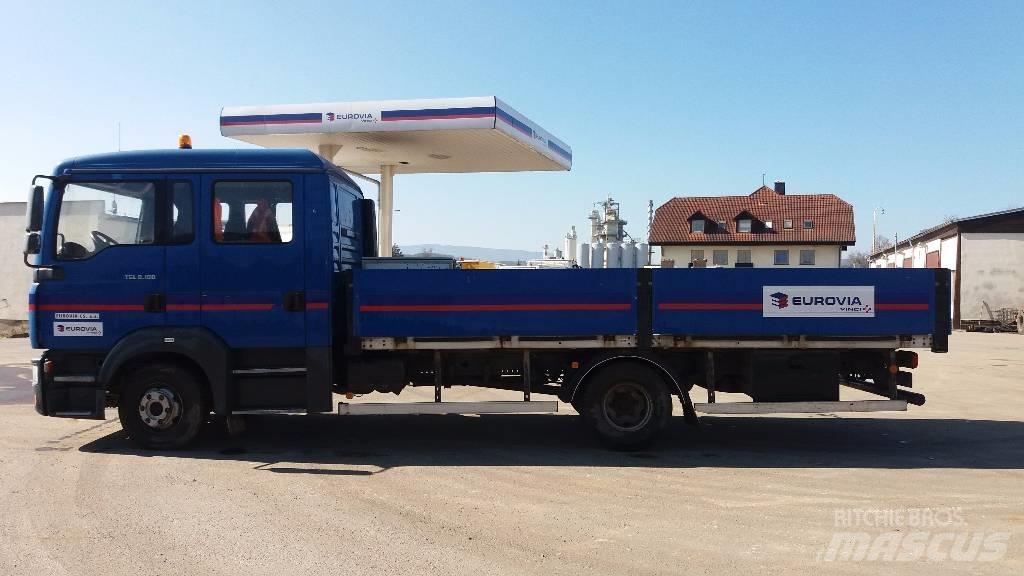 MAN TGL8.180 شاحنات مسطحة/مفصلية الجوانب