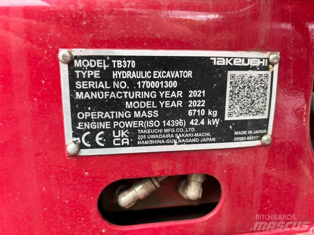 Takeuchi TB 370 حفارات صغيرة أقل من 7 طن (حفارات صغيرة)