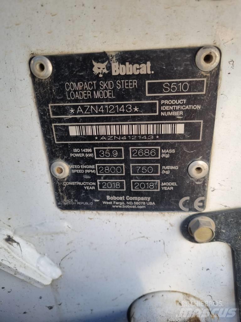 Bobcat S 510 لوادر انزلاقية التوجيه