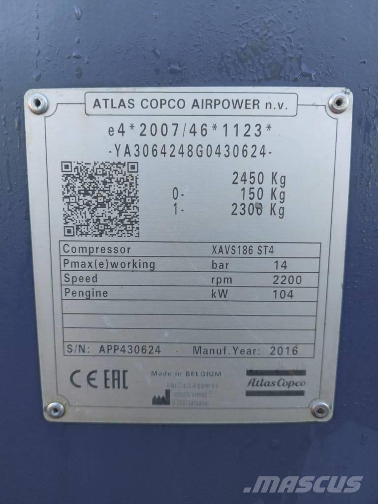 Atlas Copco XAVS186 مكابس