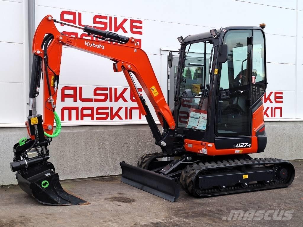 Kubota U 27-4 حفارات صغيرة أقل من 7 طن (حفارات صغيرة)