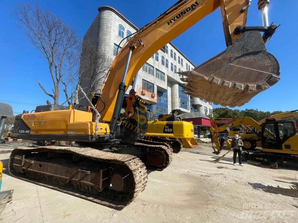 Hyundai Robex 520 VS حفارات زحافة